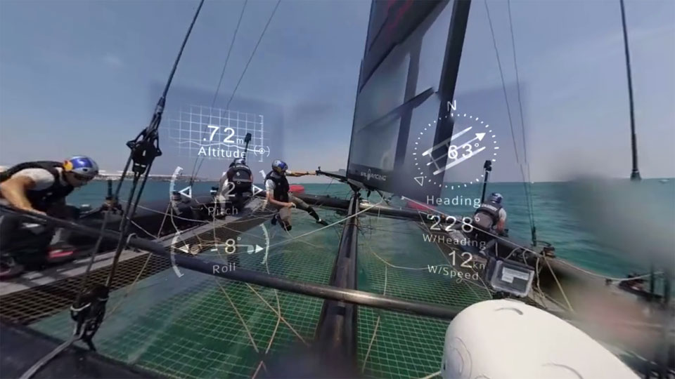 On-board the America's Cup